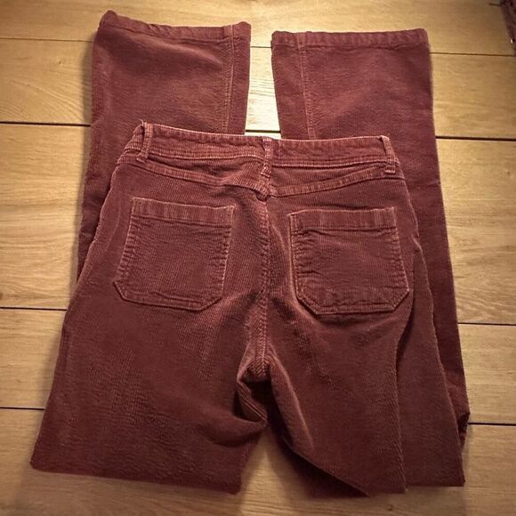 ModCloth orange corduroy flare pants size 2 - Picture 7 of 9
